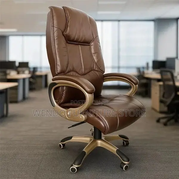 Office Chairs; Leather Executive Managers Adjustable Office Chairs