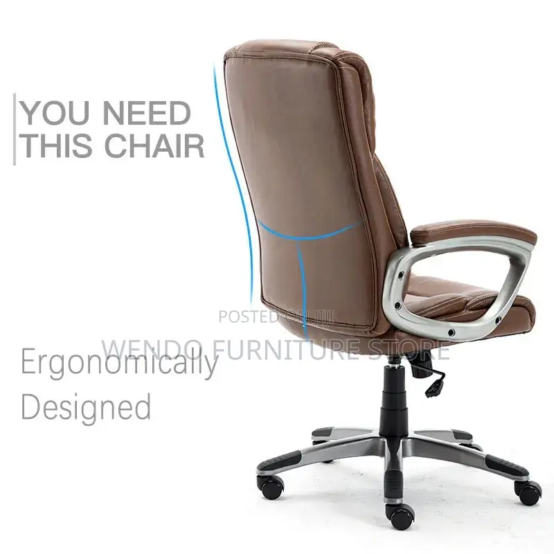 Office Chairs; Leather Executive Managers Adjustable Office Chairs
