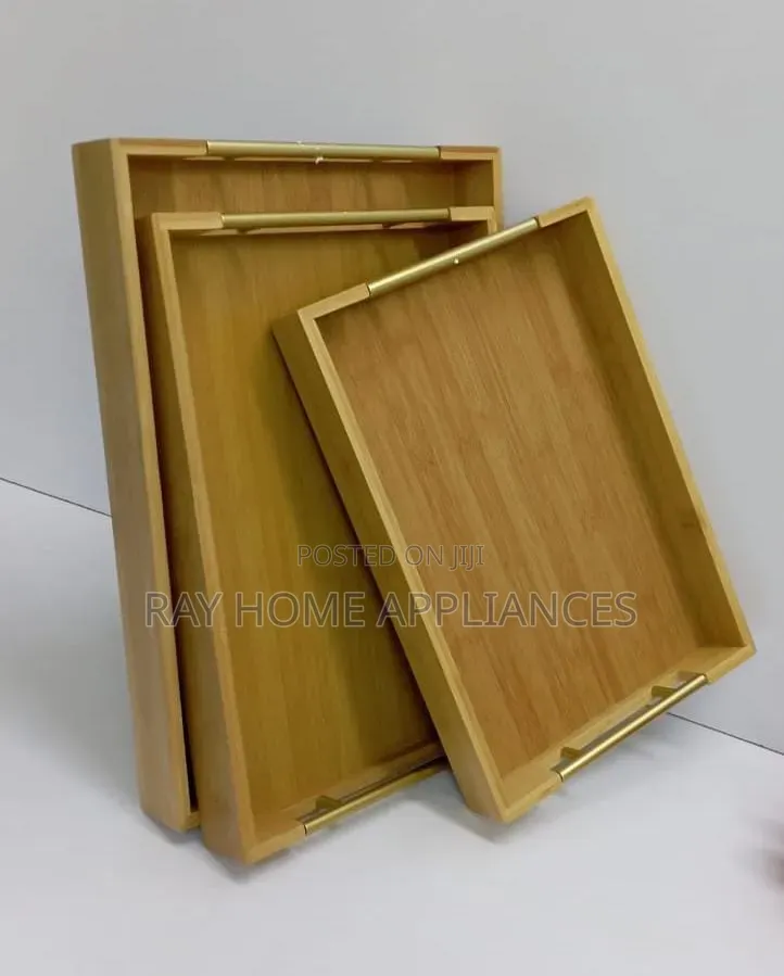 3 in 1 Bamboo Serving Tray 3 PCS in Different Sizes