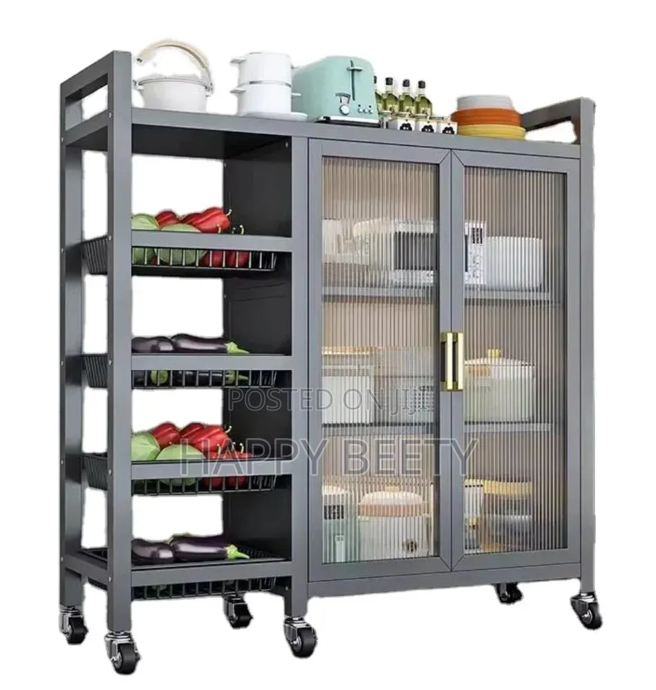 Food Pantry Cabinet for Kitchen With 3 Adjustable Shelves