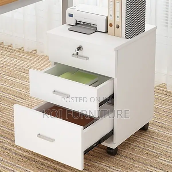 Office Cabinet : White Elitebloom Mobile Filing Cabinet