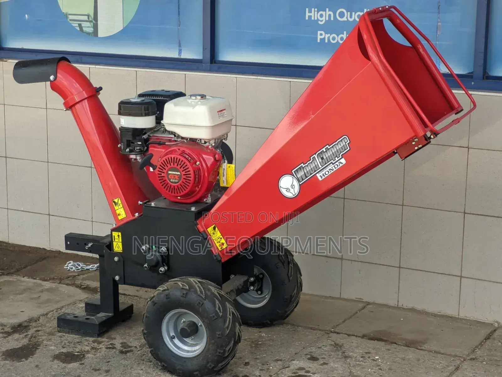 Heavy Duty Wood Chipper, With Honda Gx390