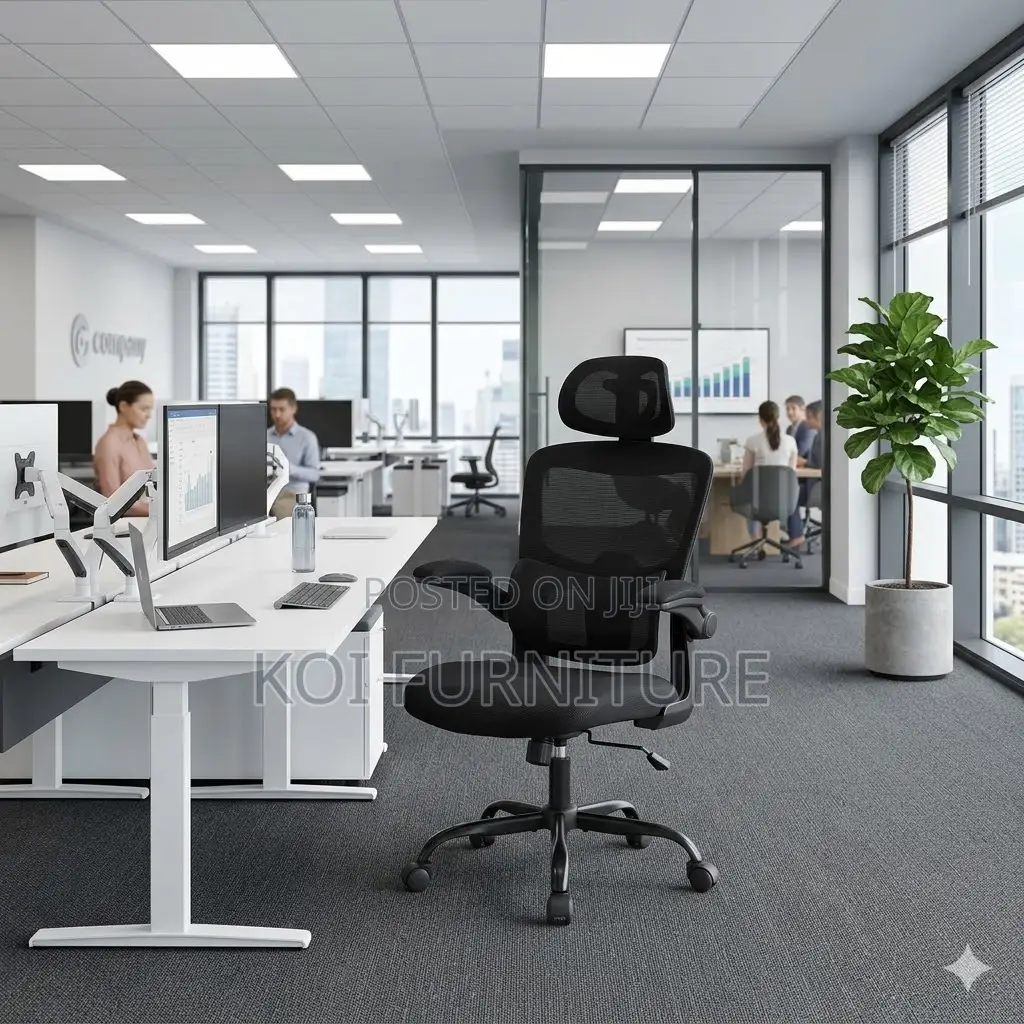 Office Chairs; Orthopedic Office Chair With Fabric Backrest