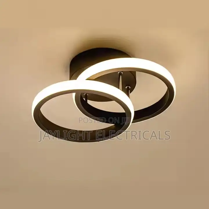 Round Led Ceiling Light Fixture Acrylic Cover for Bedroom Interior