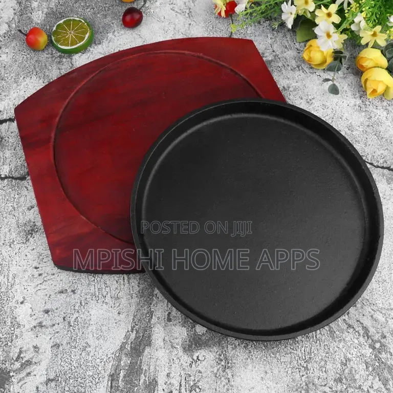 250mm Round Cast Iron Sizzling Plate