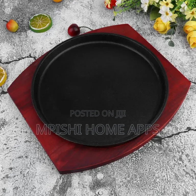 250mm Round Cast Iron Sizzling Plate