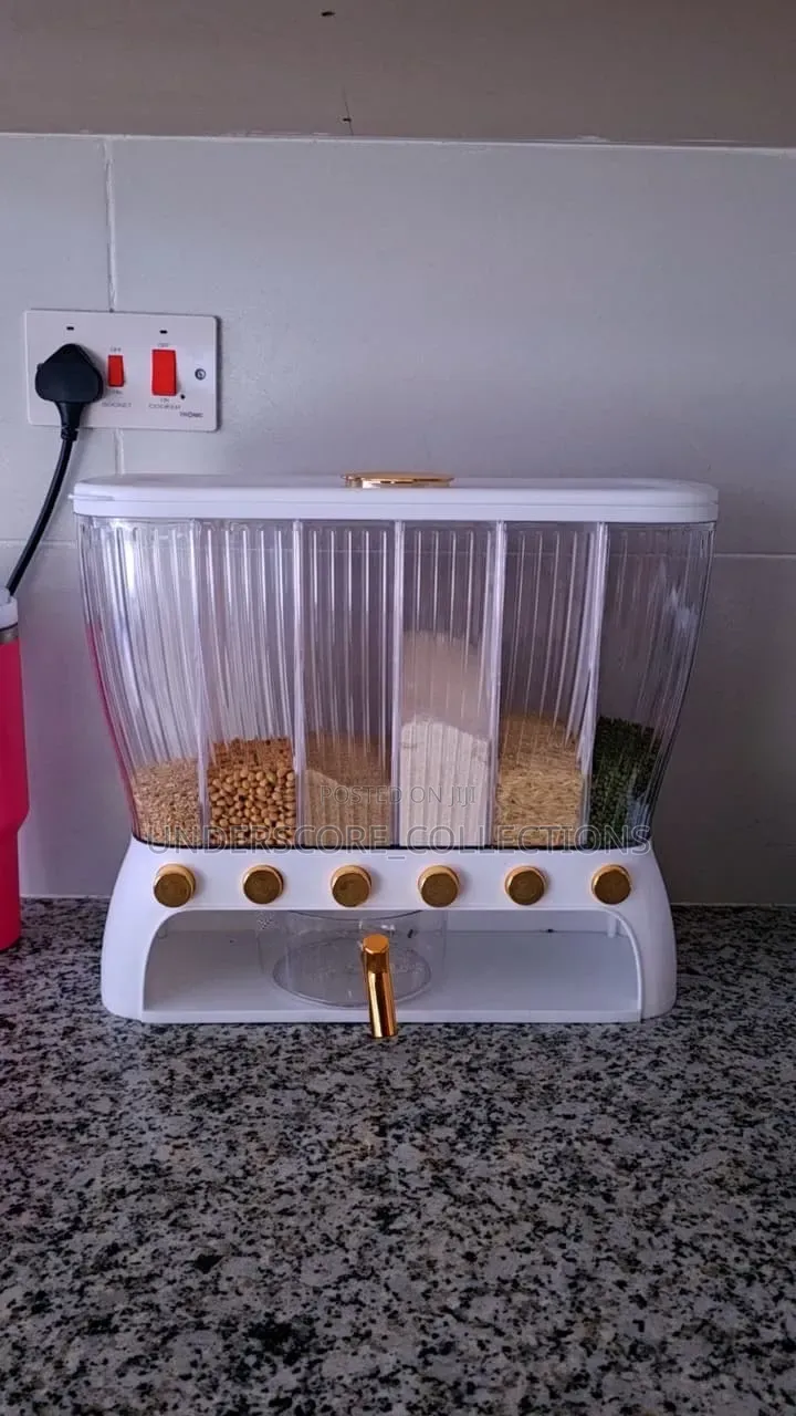 *Acrylic Partitioned Rice/Cereal Dispenser*