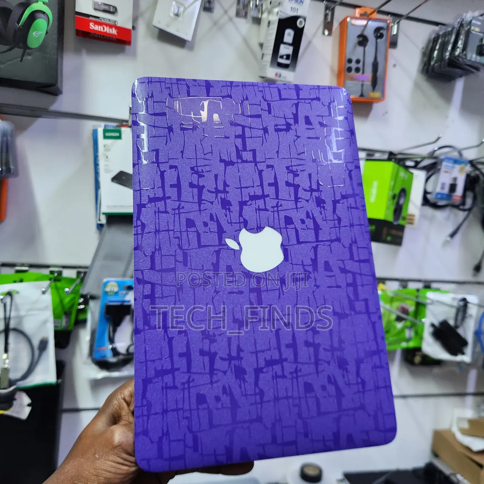 Purple Textured Laptop Skin
