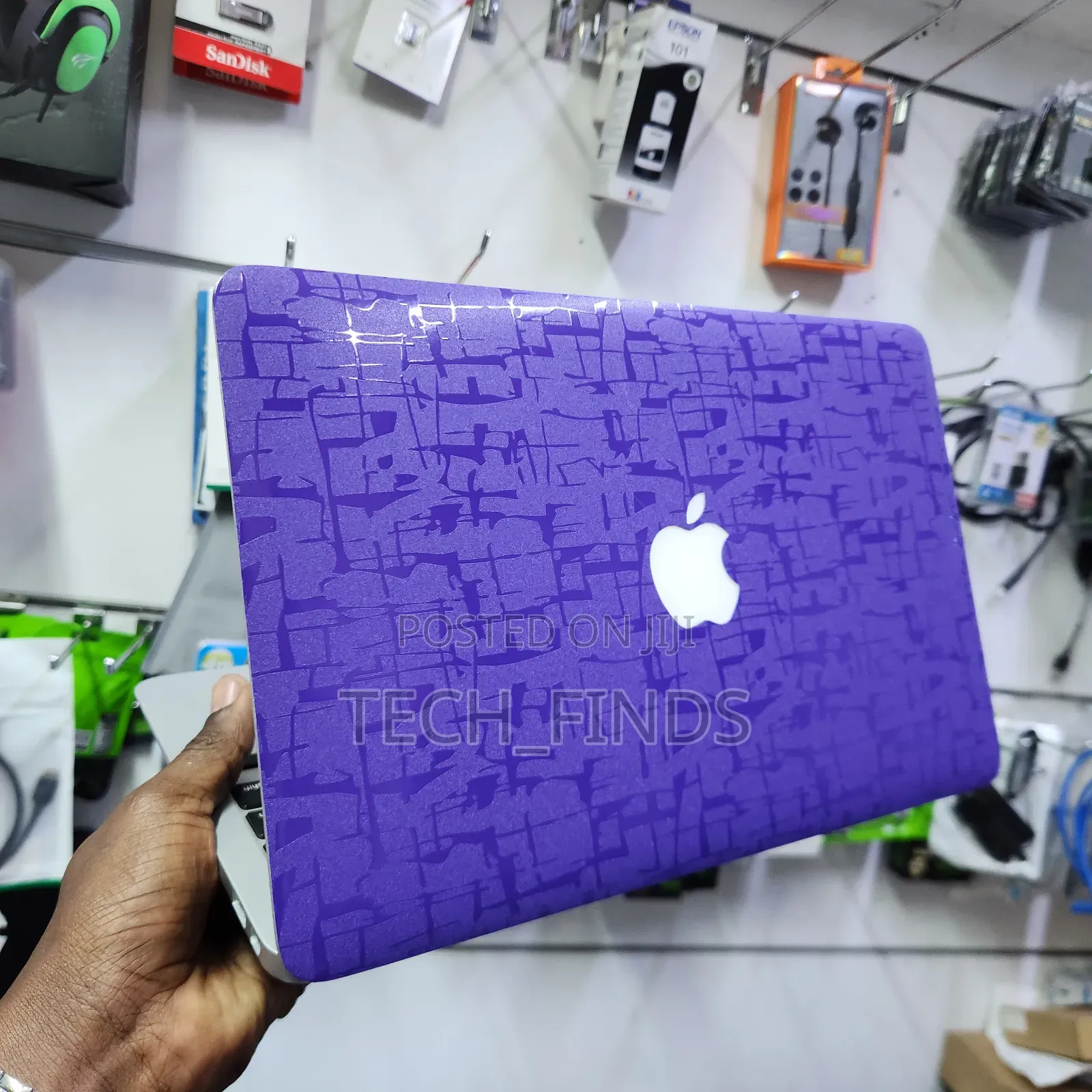 Purple Textured Laptop Skin