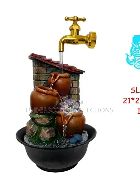 *Decorative Tabletop Water Fountain With Led Light*