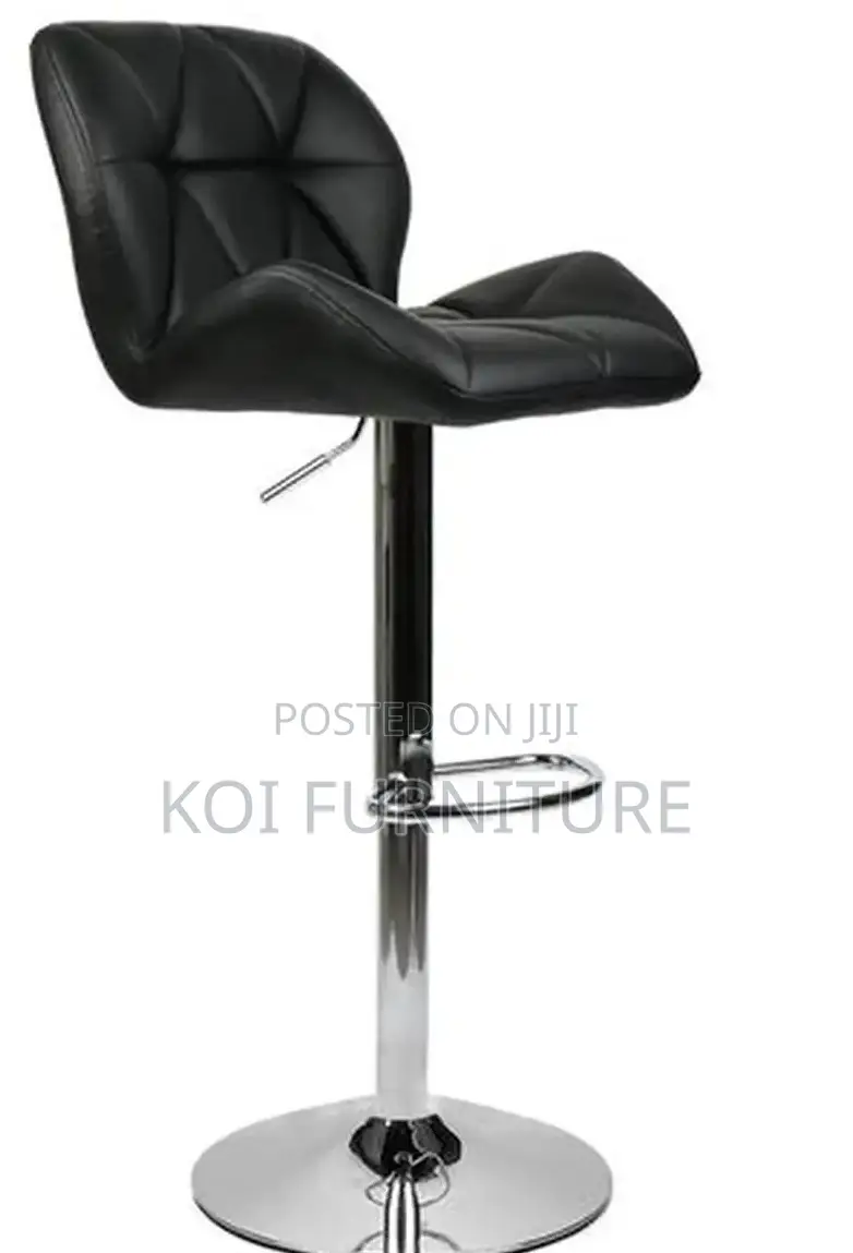 Barstools; Leather Swivel Adjustable Ergonomic Barstool