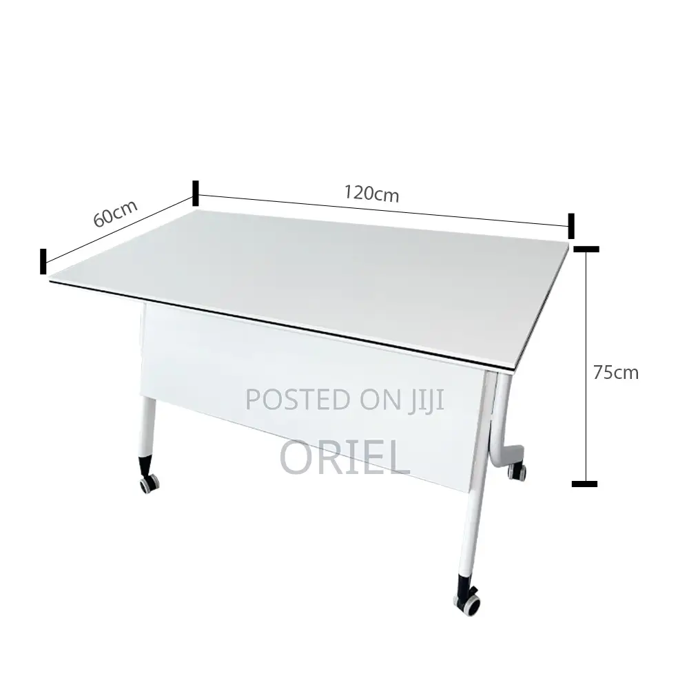 Office Table : 120cm Foldable Portable Training Table