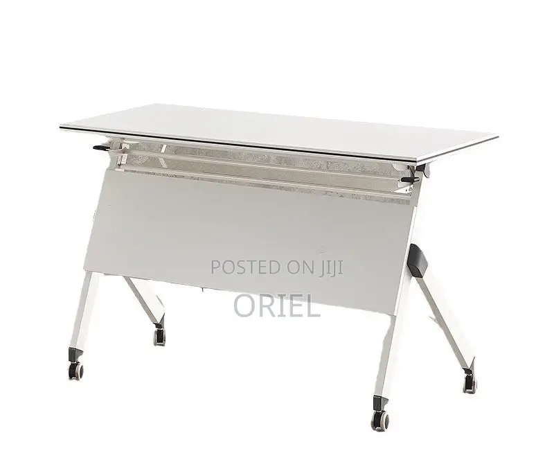 Office Table : 120cm Foldable Portable Training Table