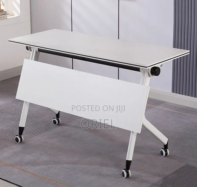Office Table : 120cm Foldable Portable Training Table