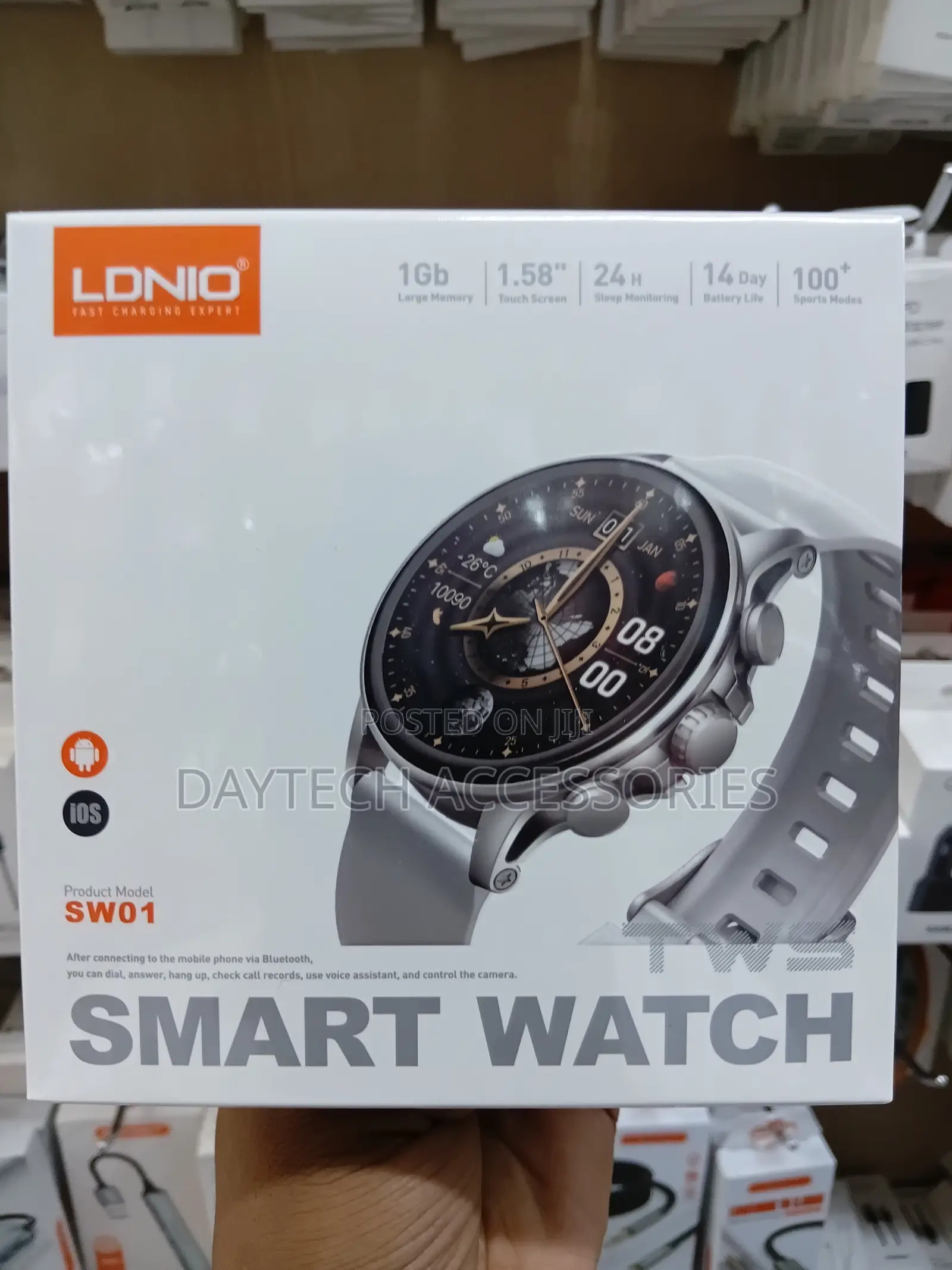 Ldnio Sw01 Smart Watches for Women Men 1.58" Hd Screen.