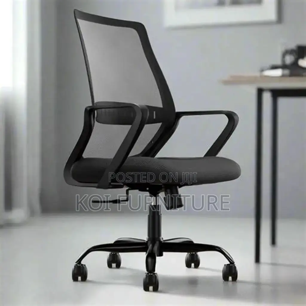 Office Chairs; Mid Backrest Captains Mesh Swivel Egonomic Chairs