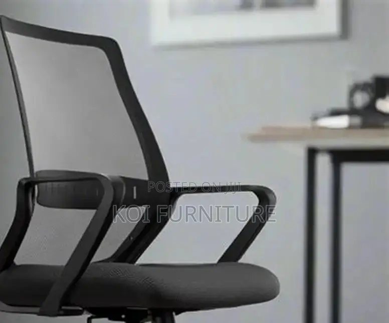 Office Chairs; Mid Backrest Captains Mesh Swivel Egonomic Chairs