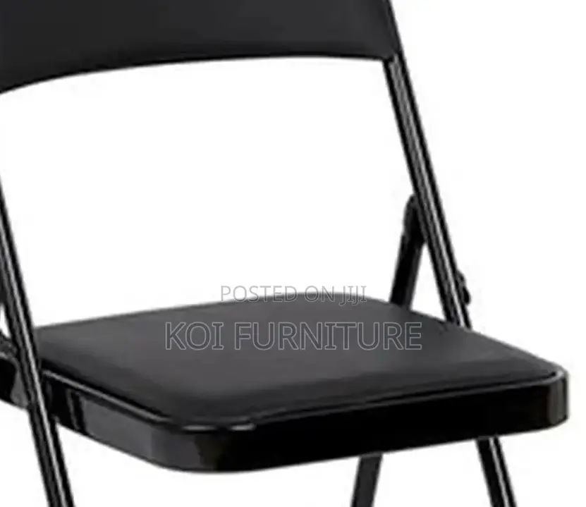 Office Chairs; Black Foldable Cosco Smart Office Chairs