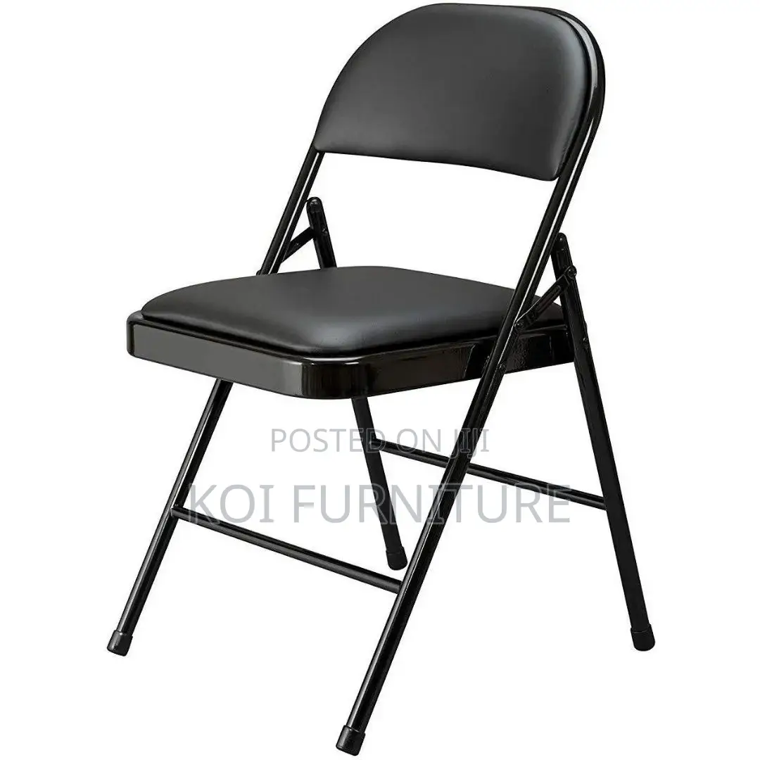 Office Chairs; Black Foldable Cosco Smart Office Chairs