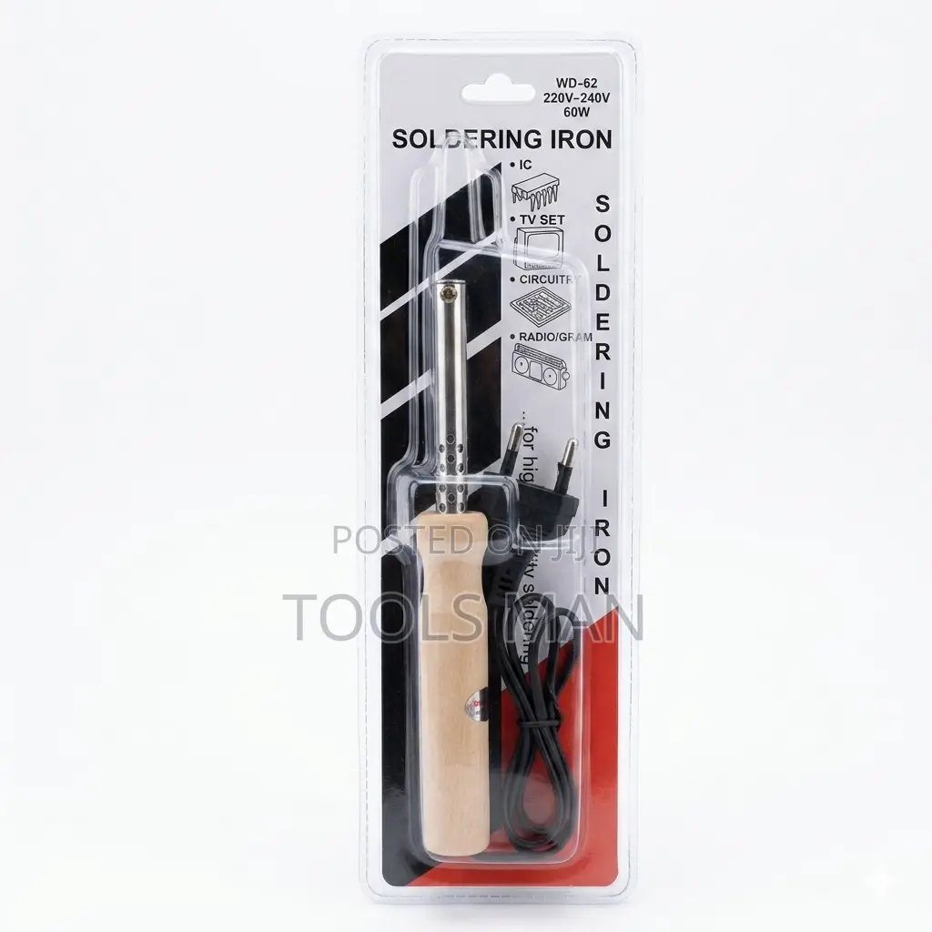 Wd-62 Soldering Iron 60w Pro Wood Handle Fix Electronics Fast