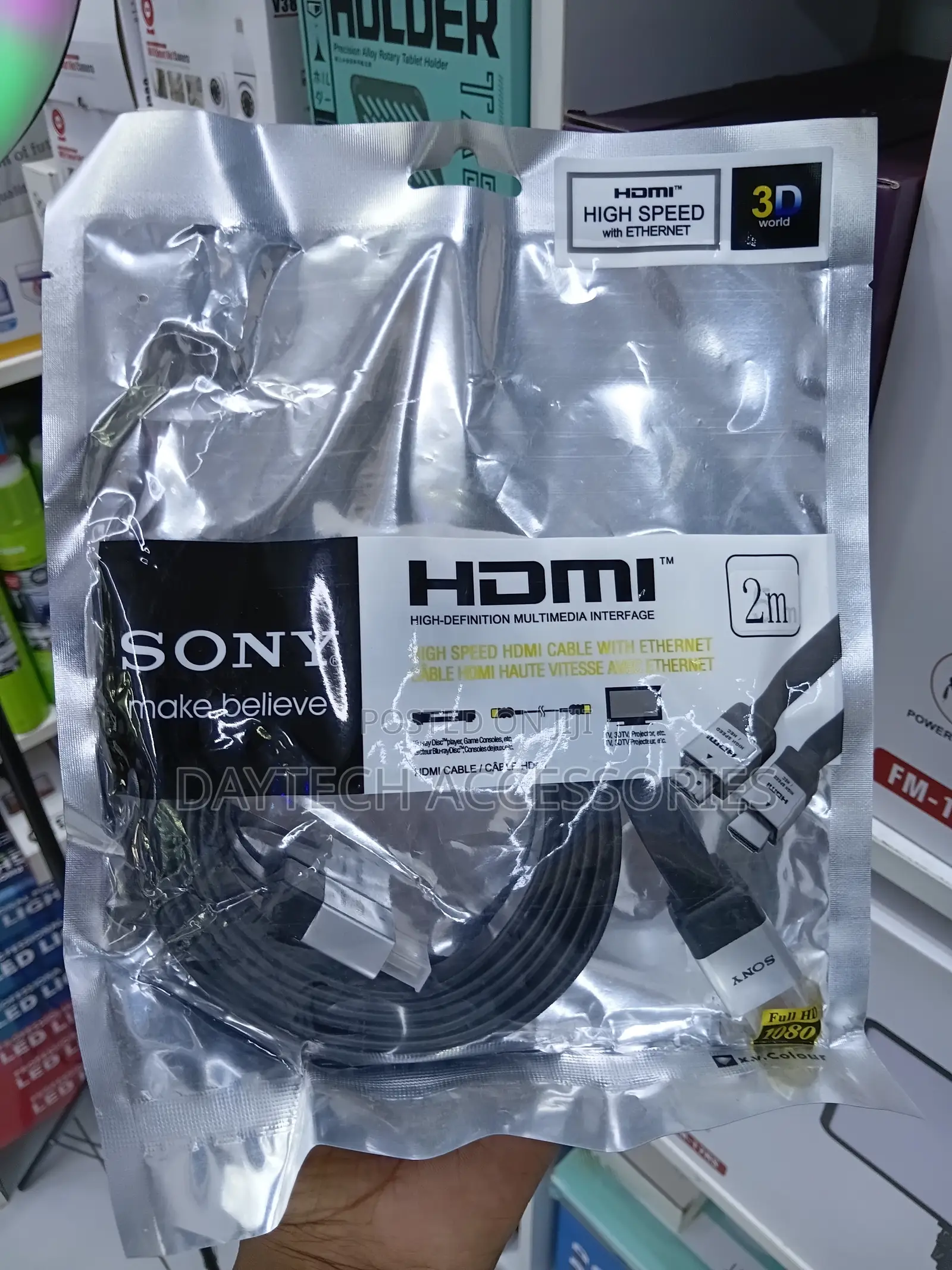 This Is a 2-Meter Sony High Speed Hdmi Cable With Ethernet
