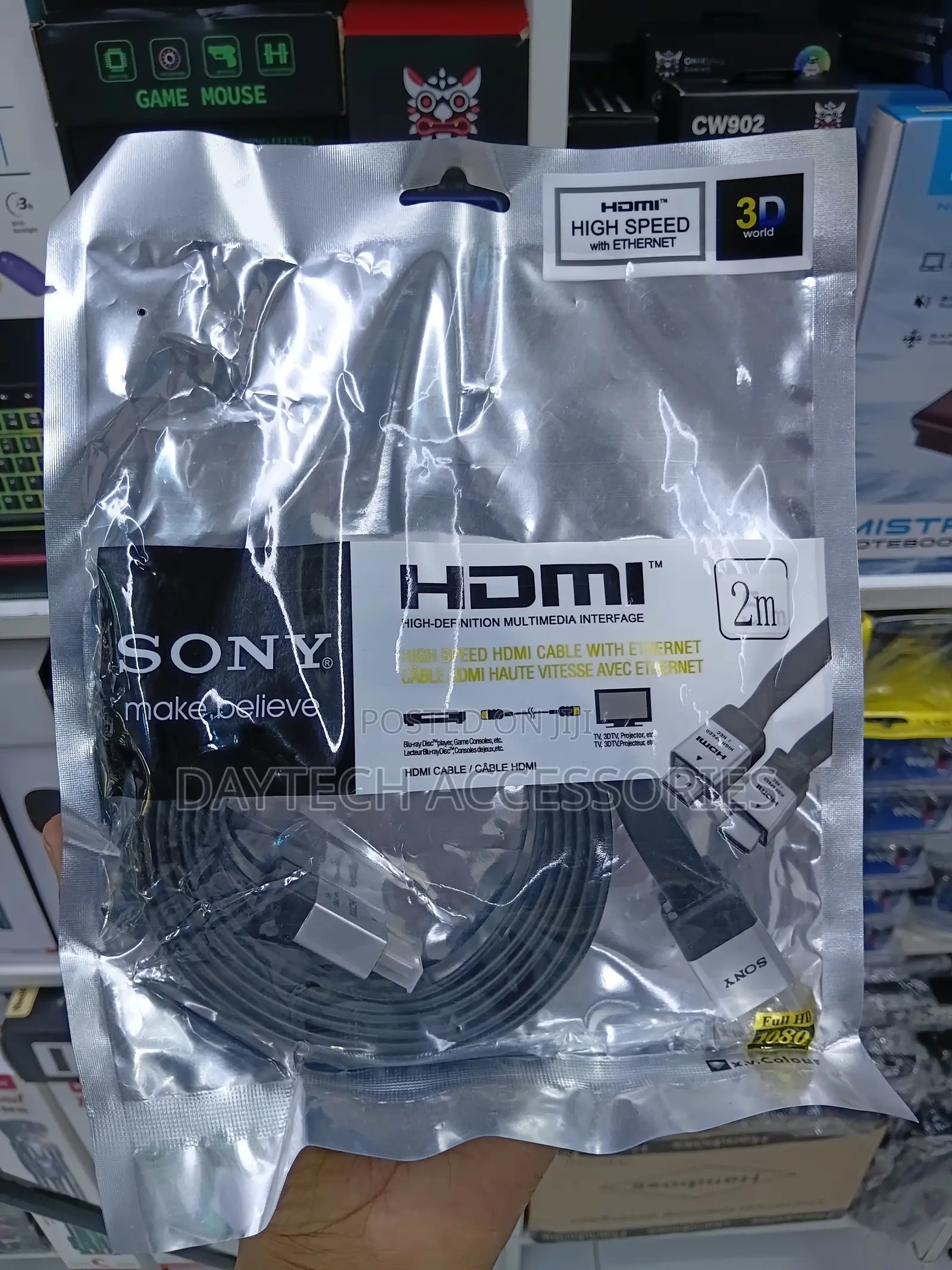 This Is a 2-Meter Sony High Speed Hdmi Cable With Ethernet