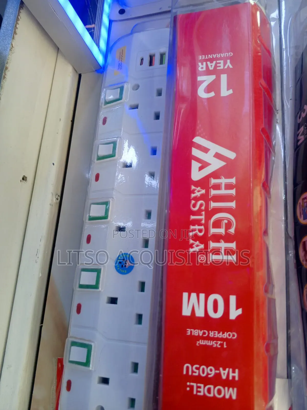 Astra Ha-605u Model Extension Socket With a 10-Meter Cable+Usb Port