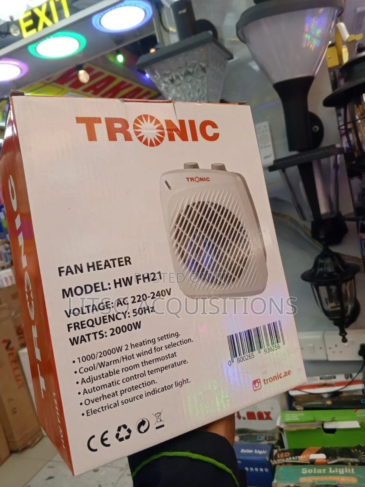 Tronic Brand Fan Heater.