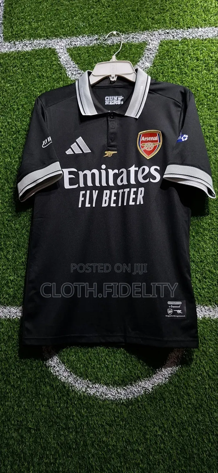 Arsenal Polo Black Jersey.