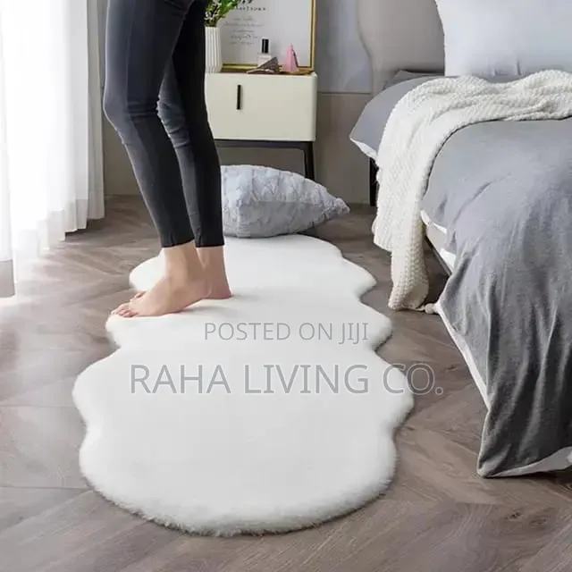 Ultra Soft Rabbit Fur Carpet | 60x180cm | Bedside Decor