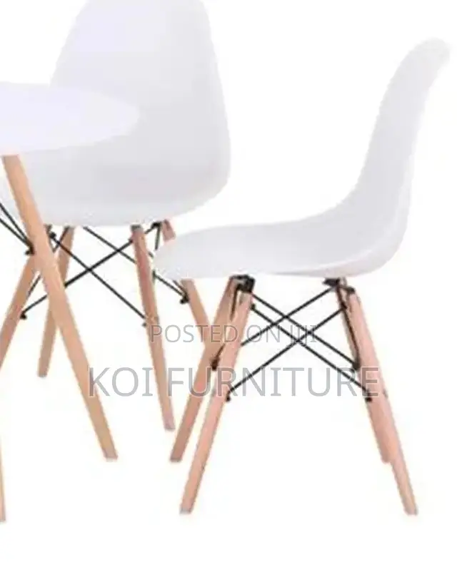 Dining Chairs; Eames Dining Chairs With Wooden Legs