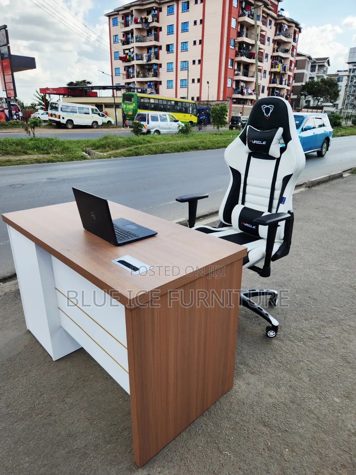 Executive Desk With Gaming Chair Set