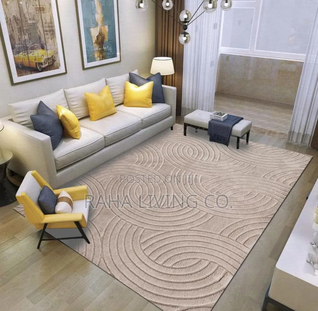 American Luxury Fur Carpet | 5x8 | Grey Cream Beige