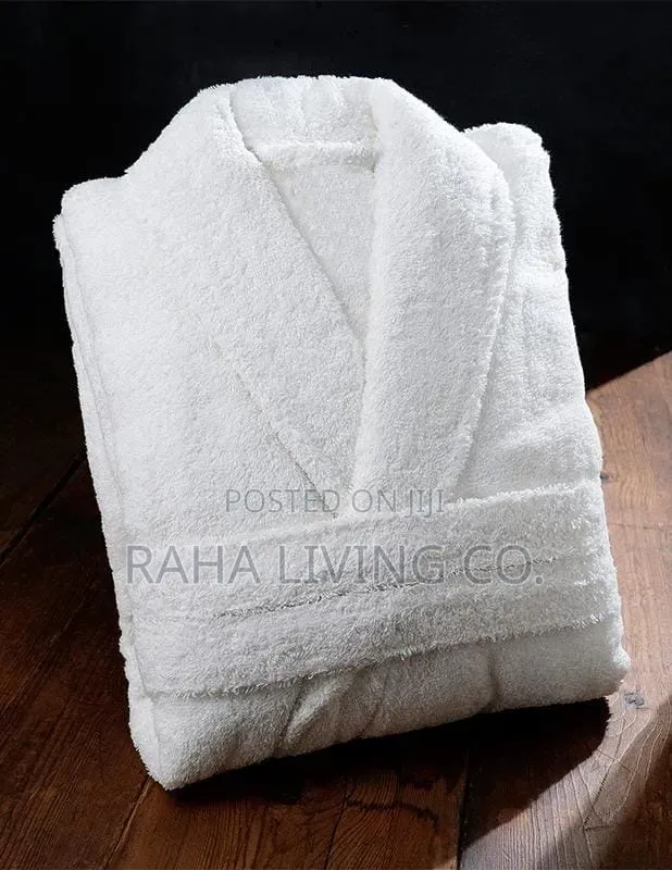 White Cotton Bathrobe | Soft Comfortable