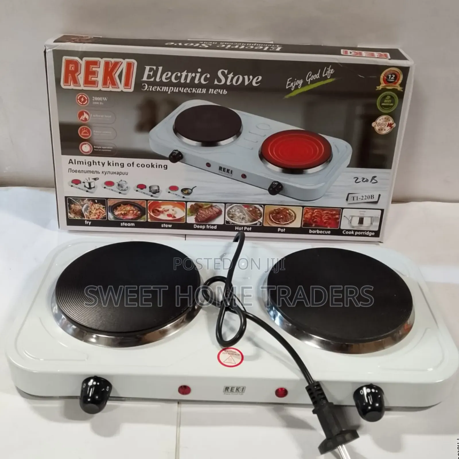 Efficient Reki Double Hot Plates 2000w