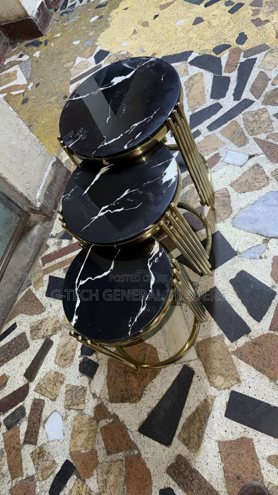 3 in 1 Executive Pure Marble Coffee Table