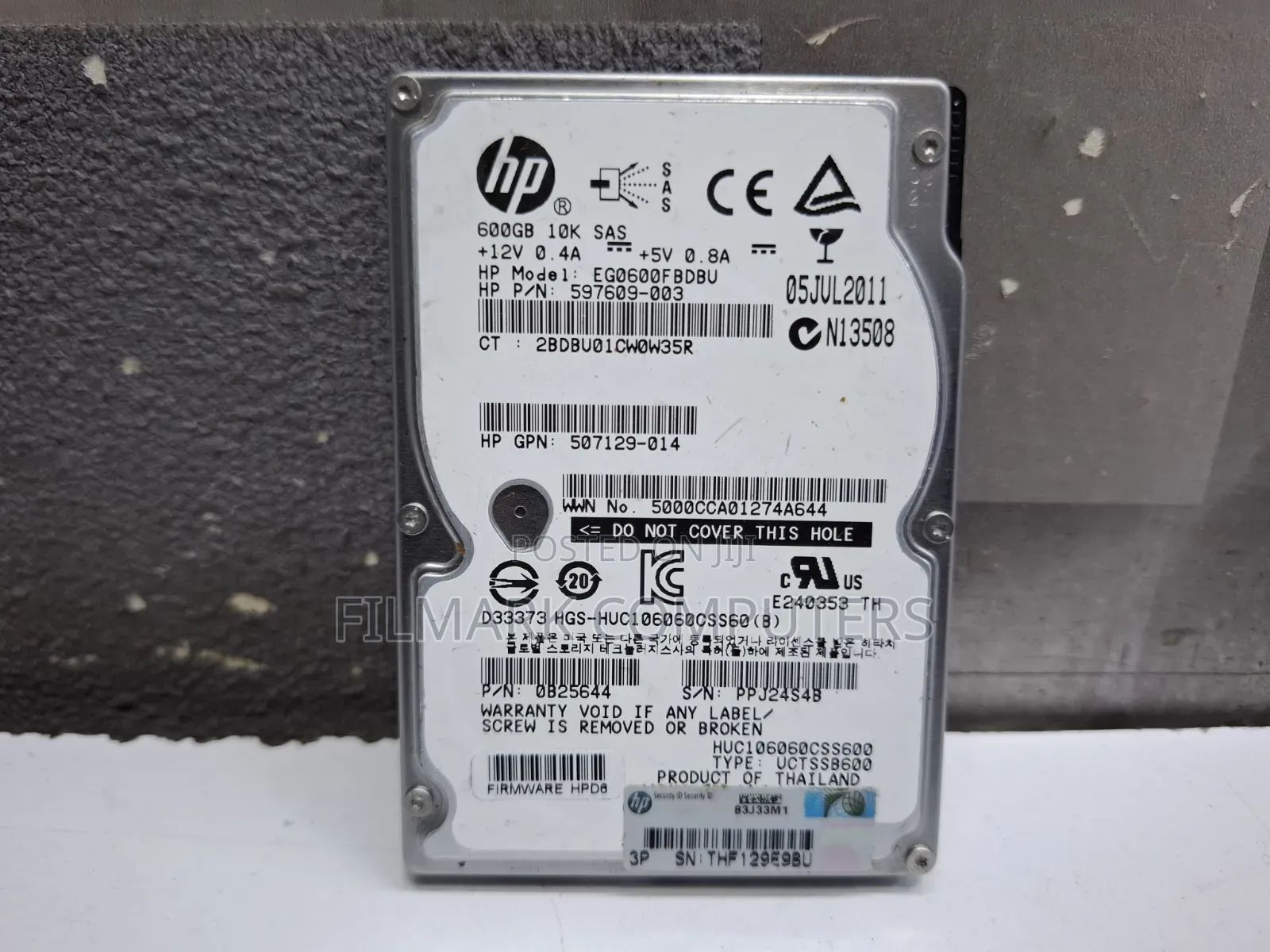 Hpe 597609-003 2.5" 600gb 6g Sas Hard Drive (Renewed)