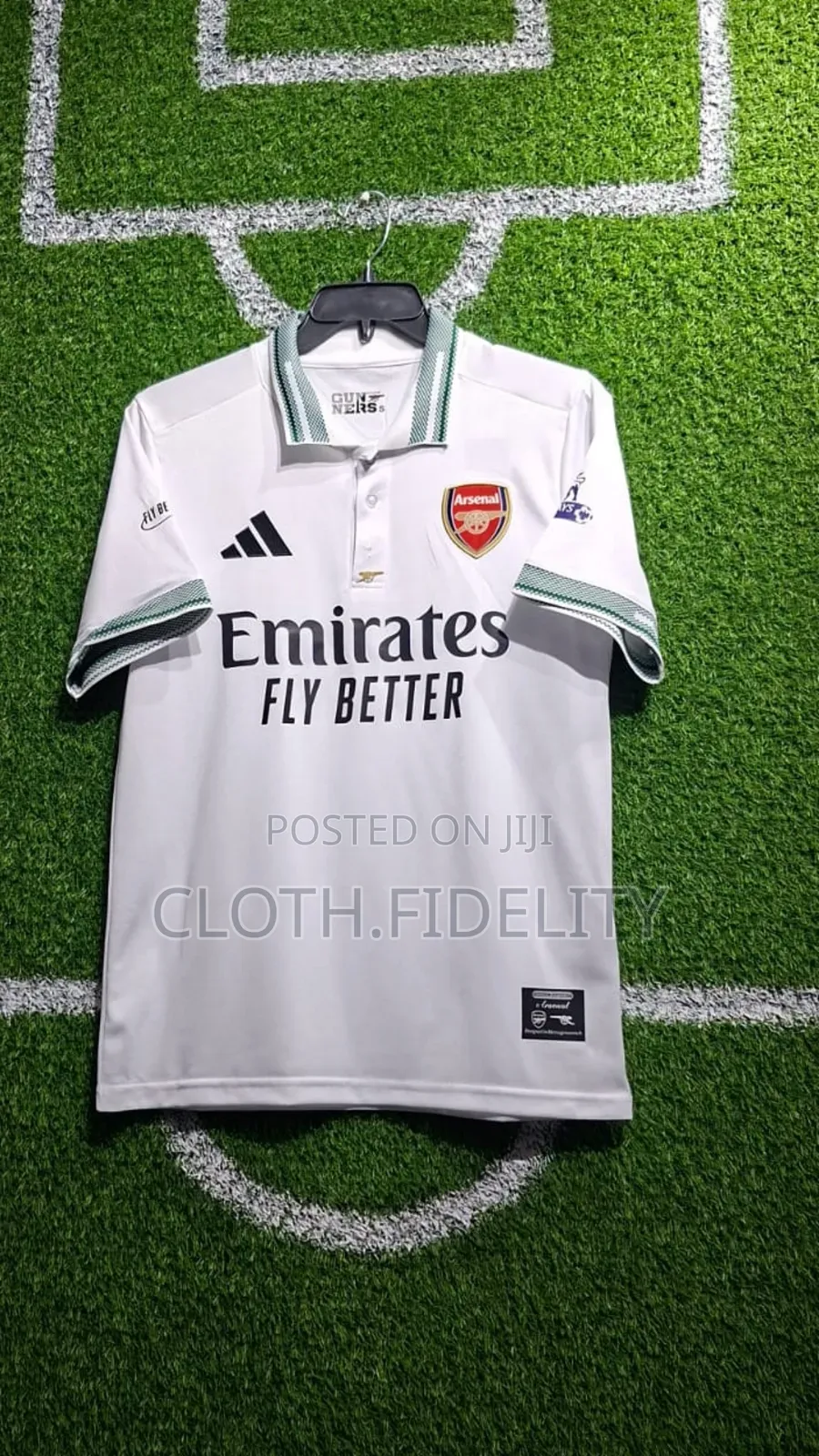 Arsenal Polo White Jersey