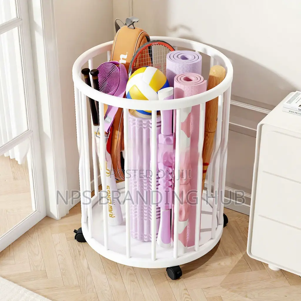 Multifunctional Dirty Clothes Storage Basket With Metal Frames (Stda