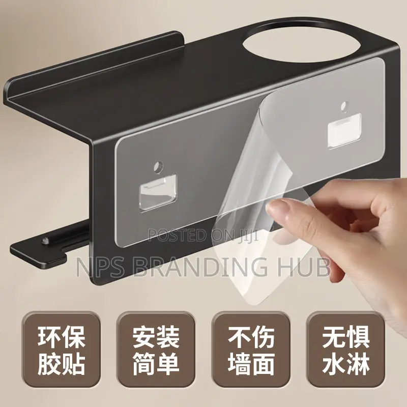 Bathroom Roll Paper Holder Toilet Paper Towel Holder Punch-Free (Stda