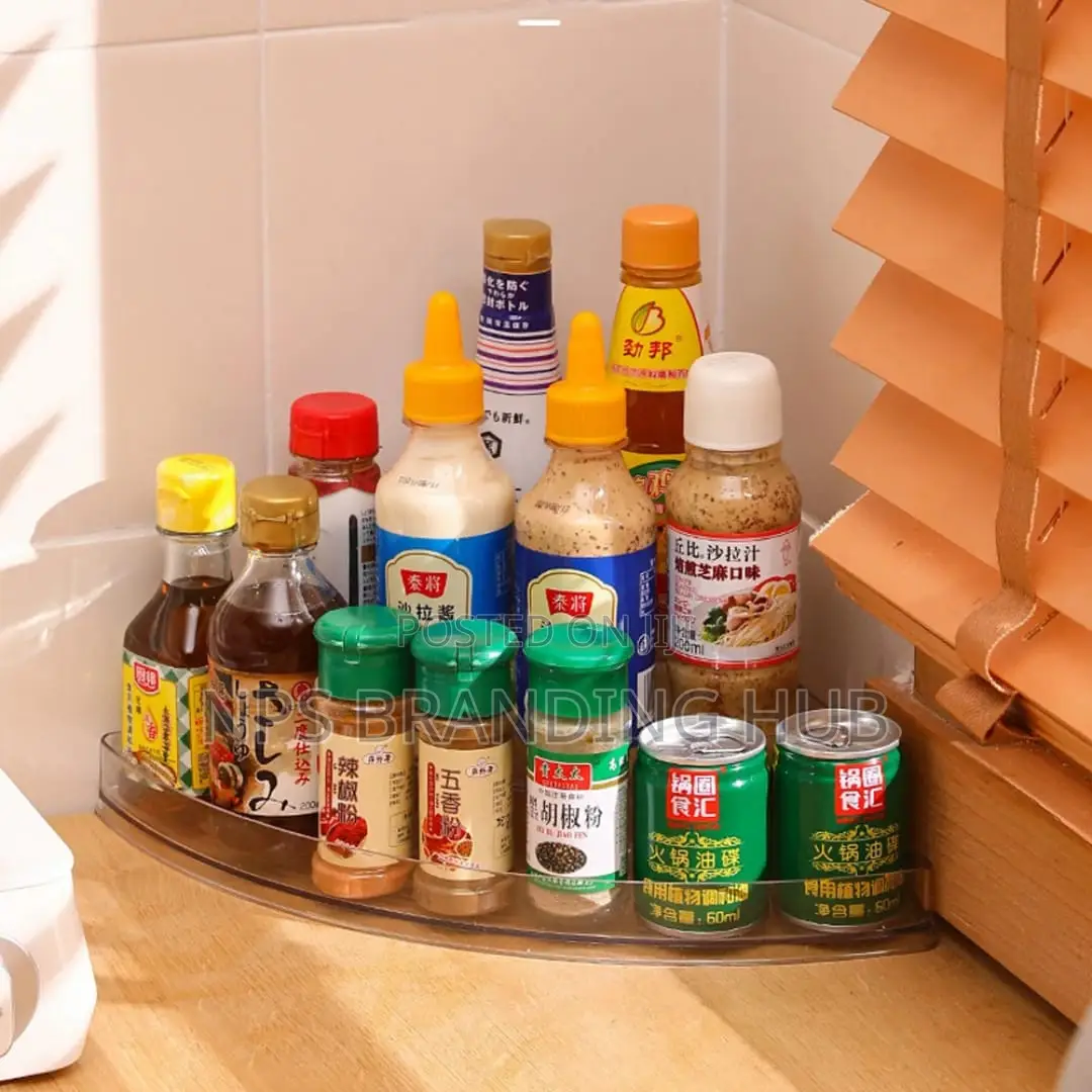 3layer Acrylic Cosmetic Corner Organizer/Kitchen Spice Organizer Stda