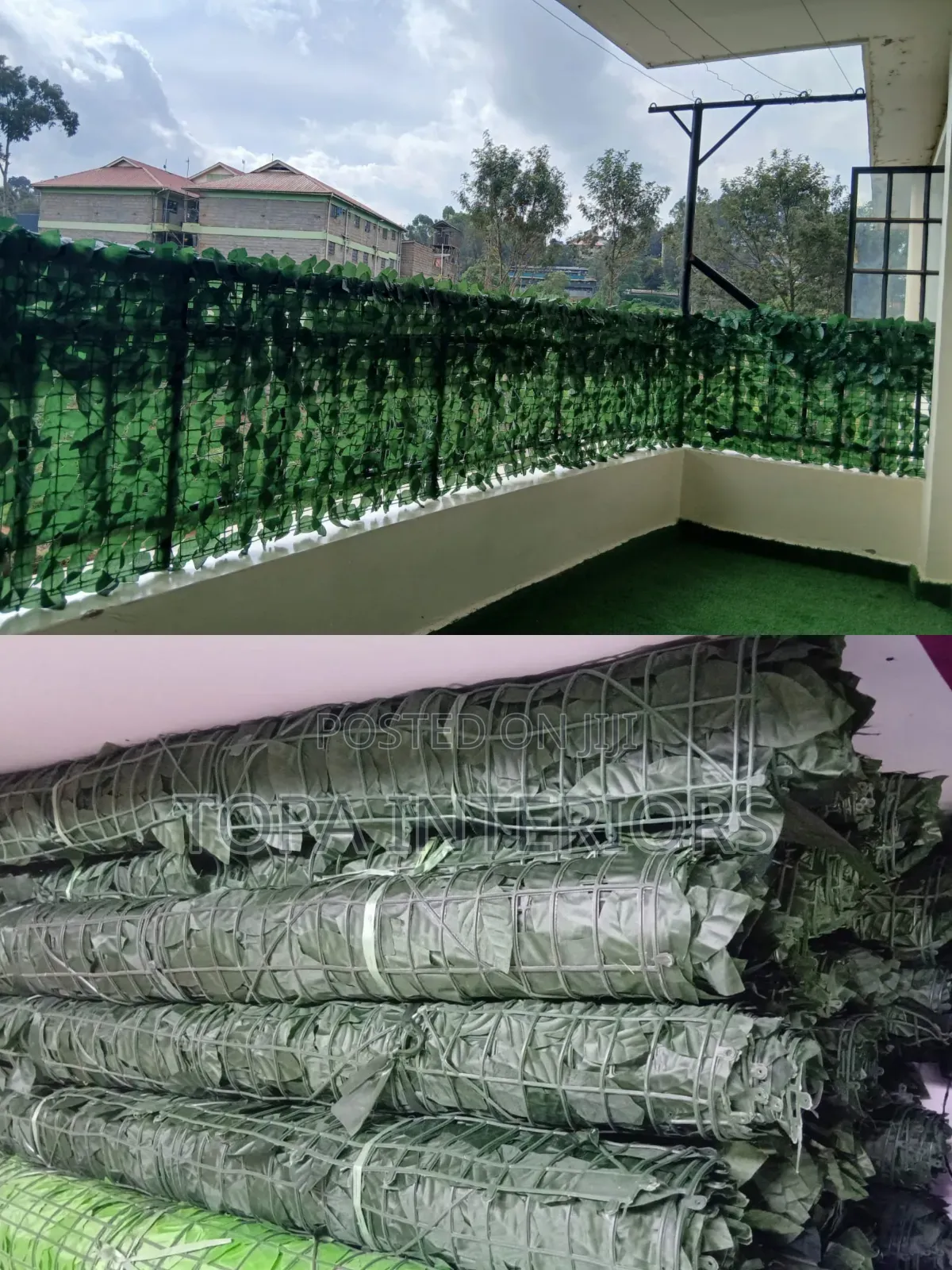 Green Balcony Decorative Synthetic Privacy Fence Rolls