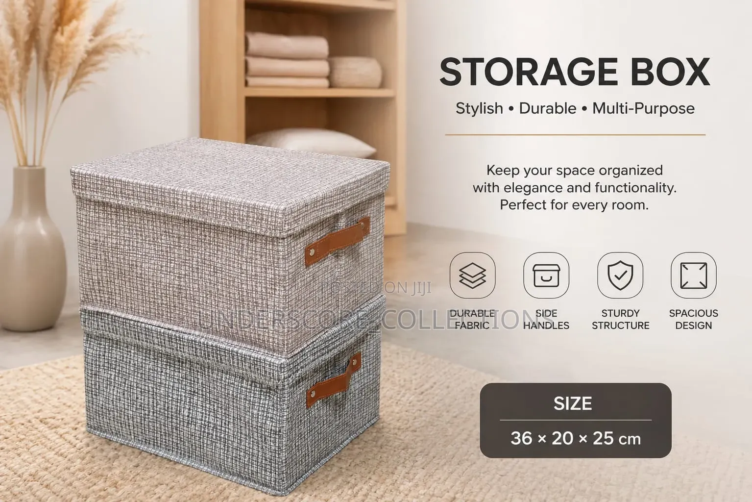 *Large Capacity Foldable Storage*