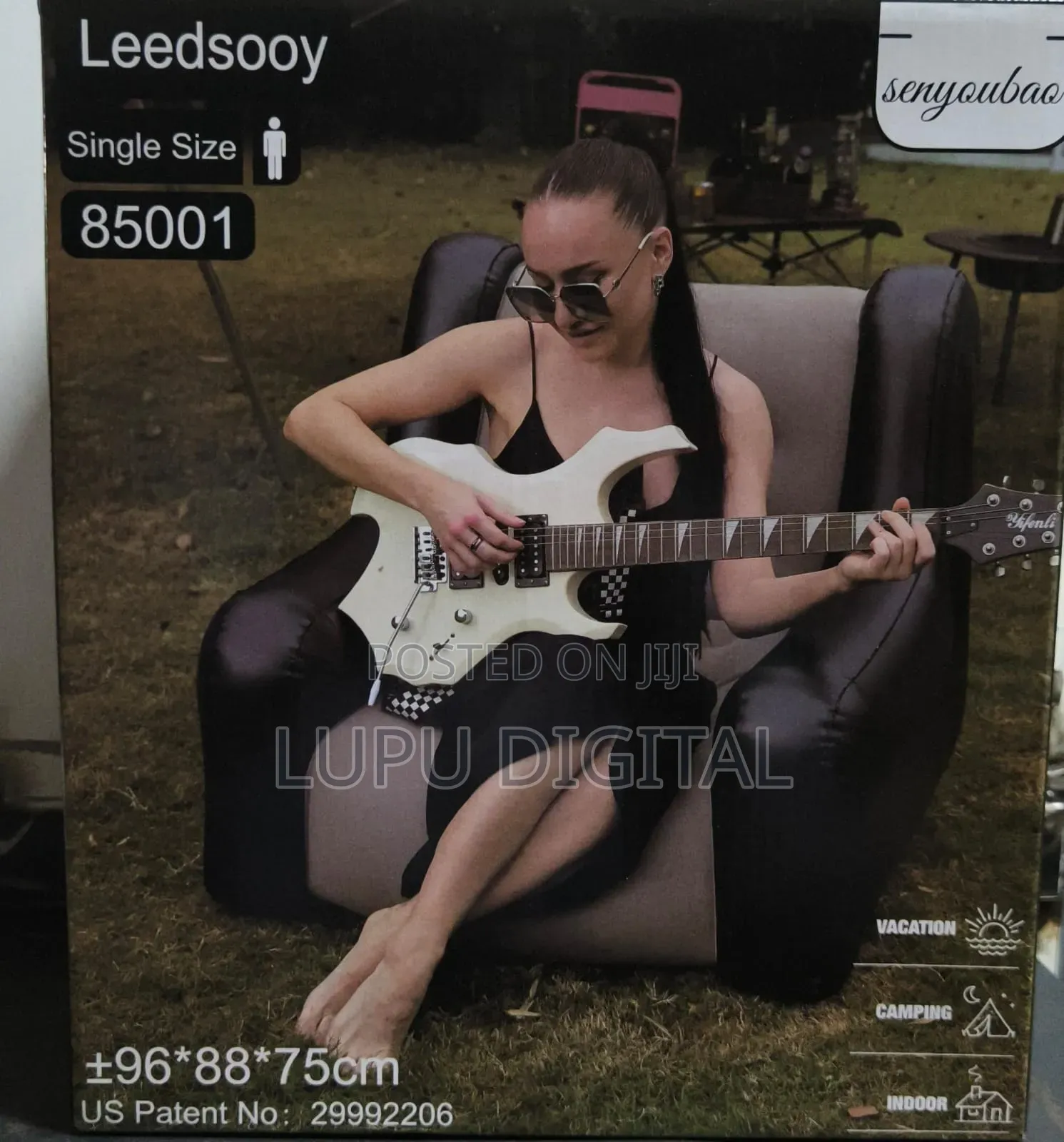 Leedsooy Size 110*96*75cm Inflatable Sofa Manual Pump