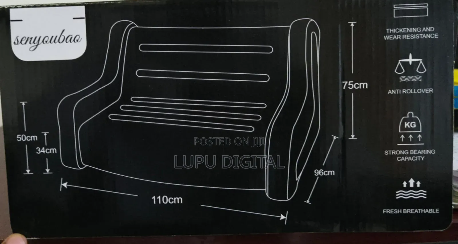 Leedsooy Size 110*96*75cm Inflatable Sofa Manual Pump