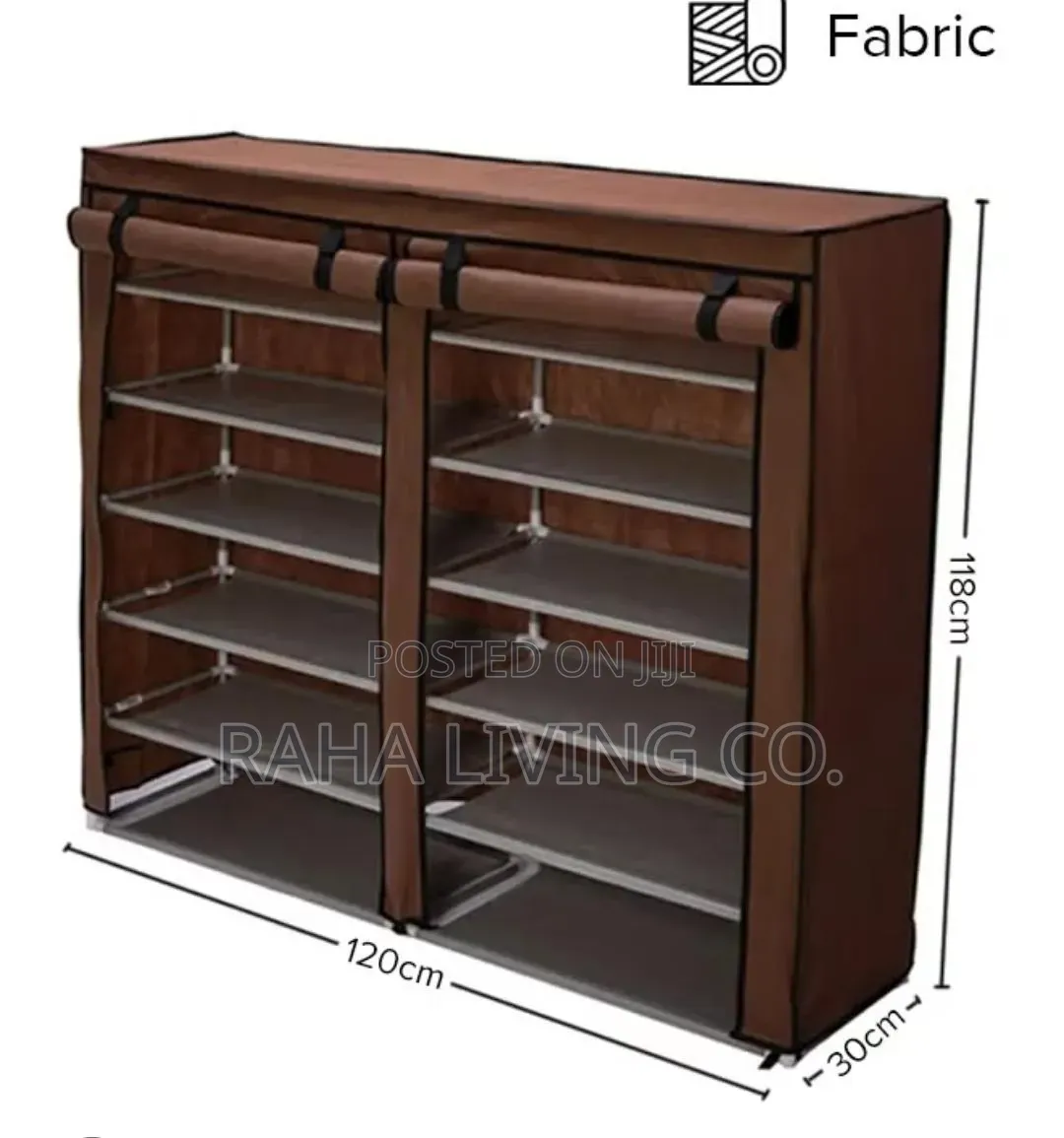 Double Column Shoe Rack | 36 Pairs | 4 Colours
