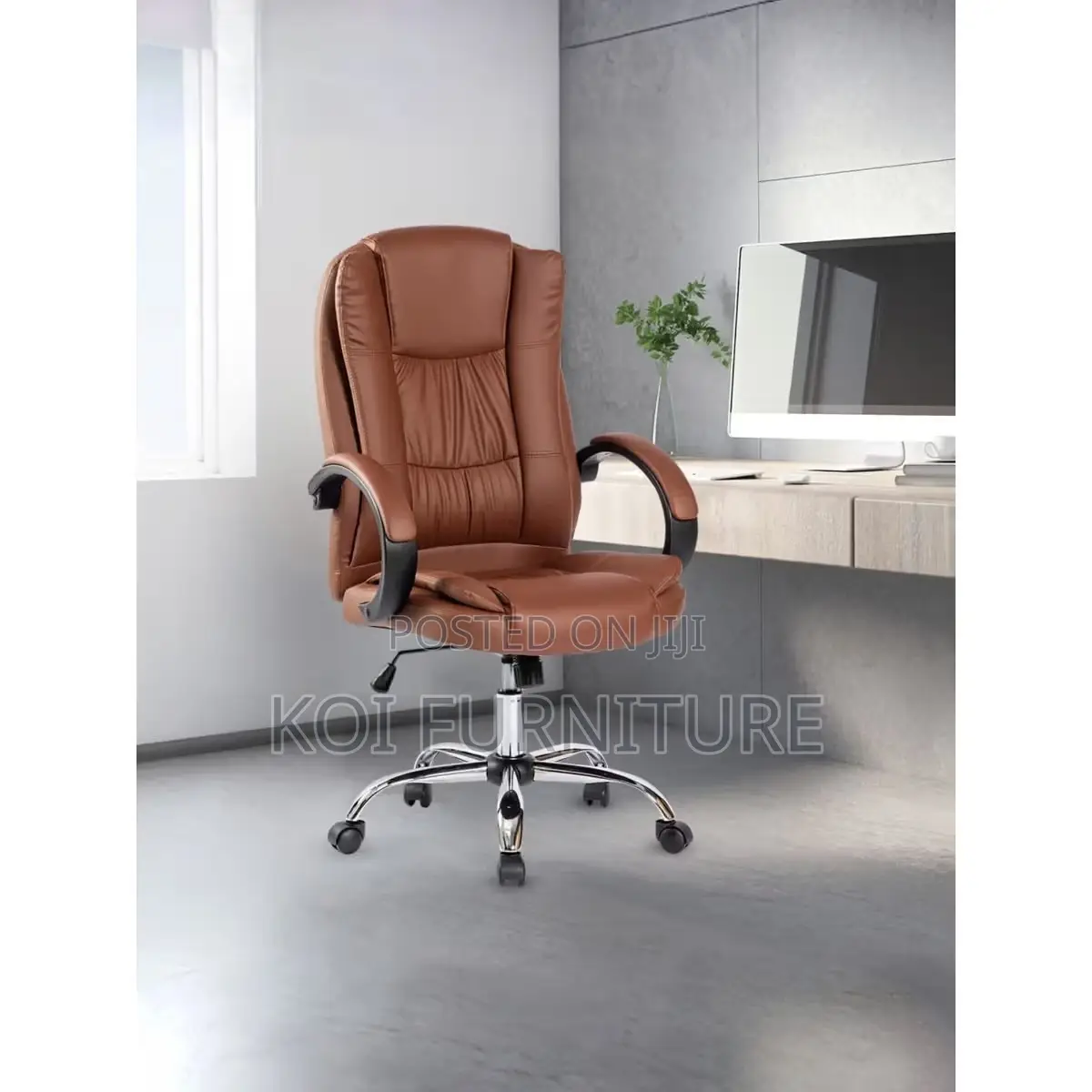 Office Chairs; High Back Leather Vantage Office Chairs