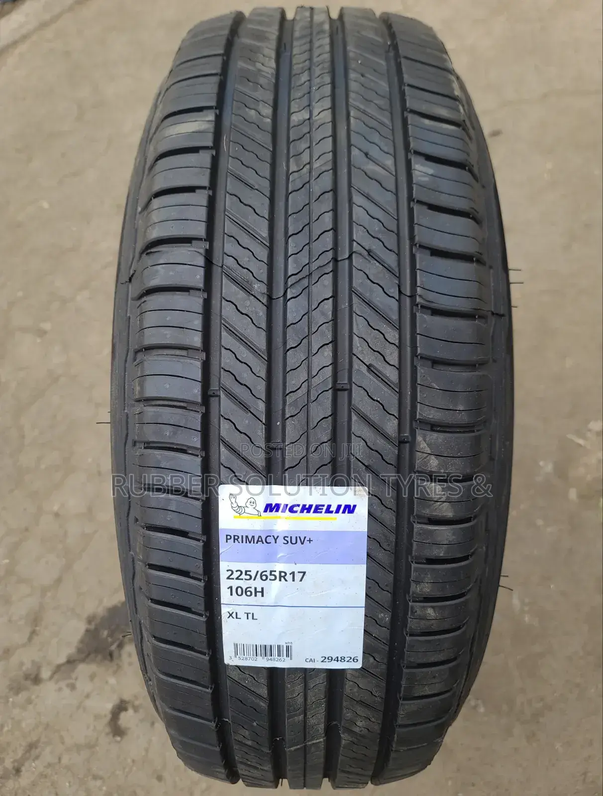225 /65 R17 Michelin Tyres 106H XL Primacy SUV+