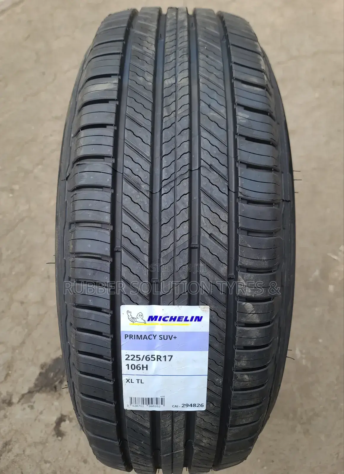 225 /65 R17 Michelin Tyres 106H XL Primacy SUV+