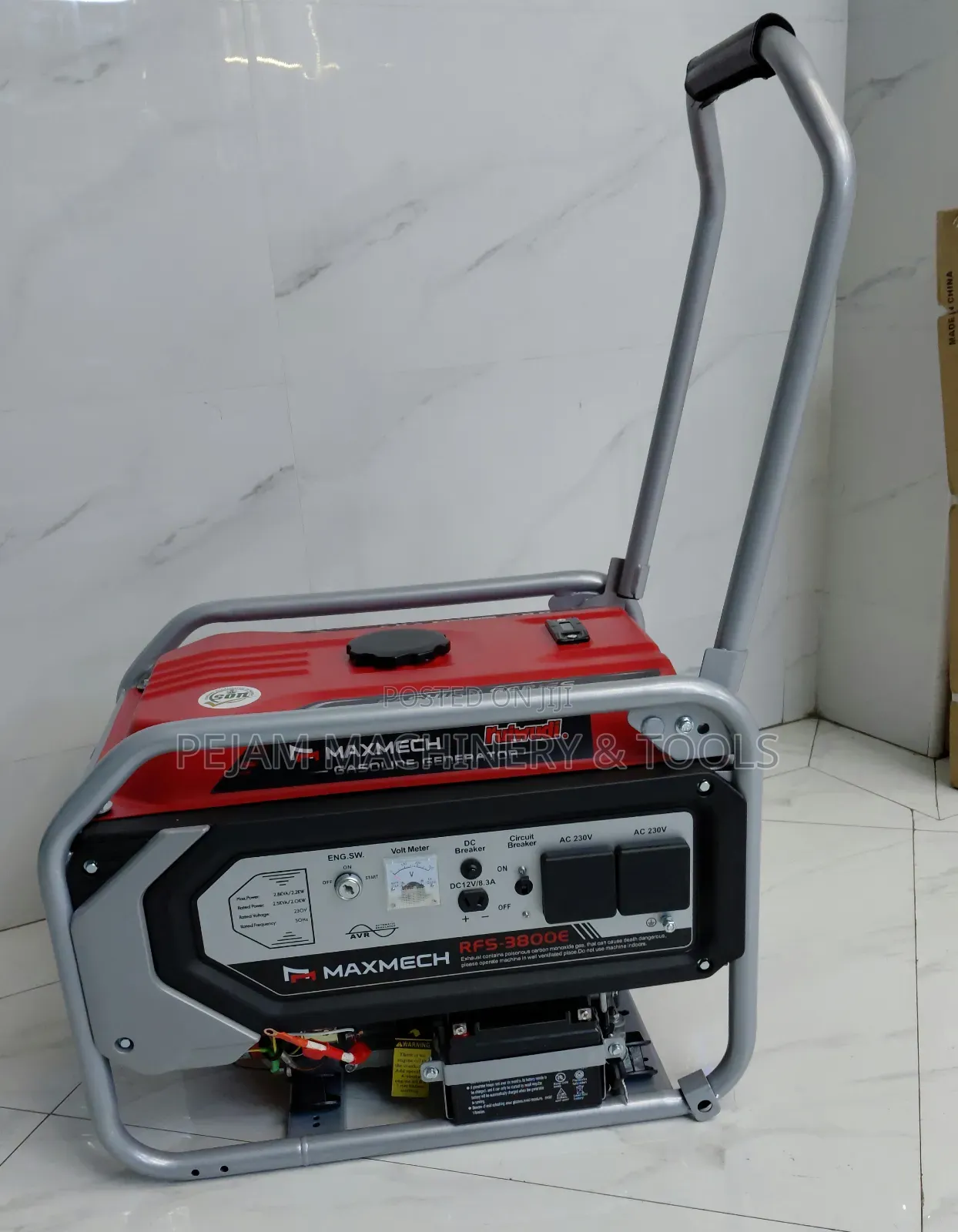 Maxmech RFS 3800 3kva Key Start Petrol Portable Generator